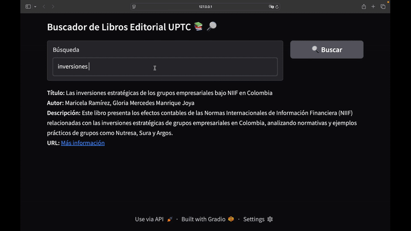 Demo del buscador